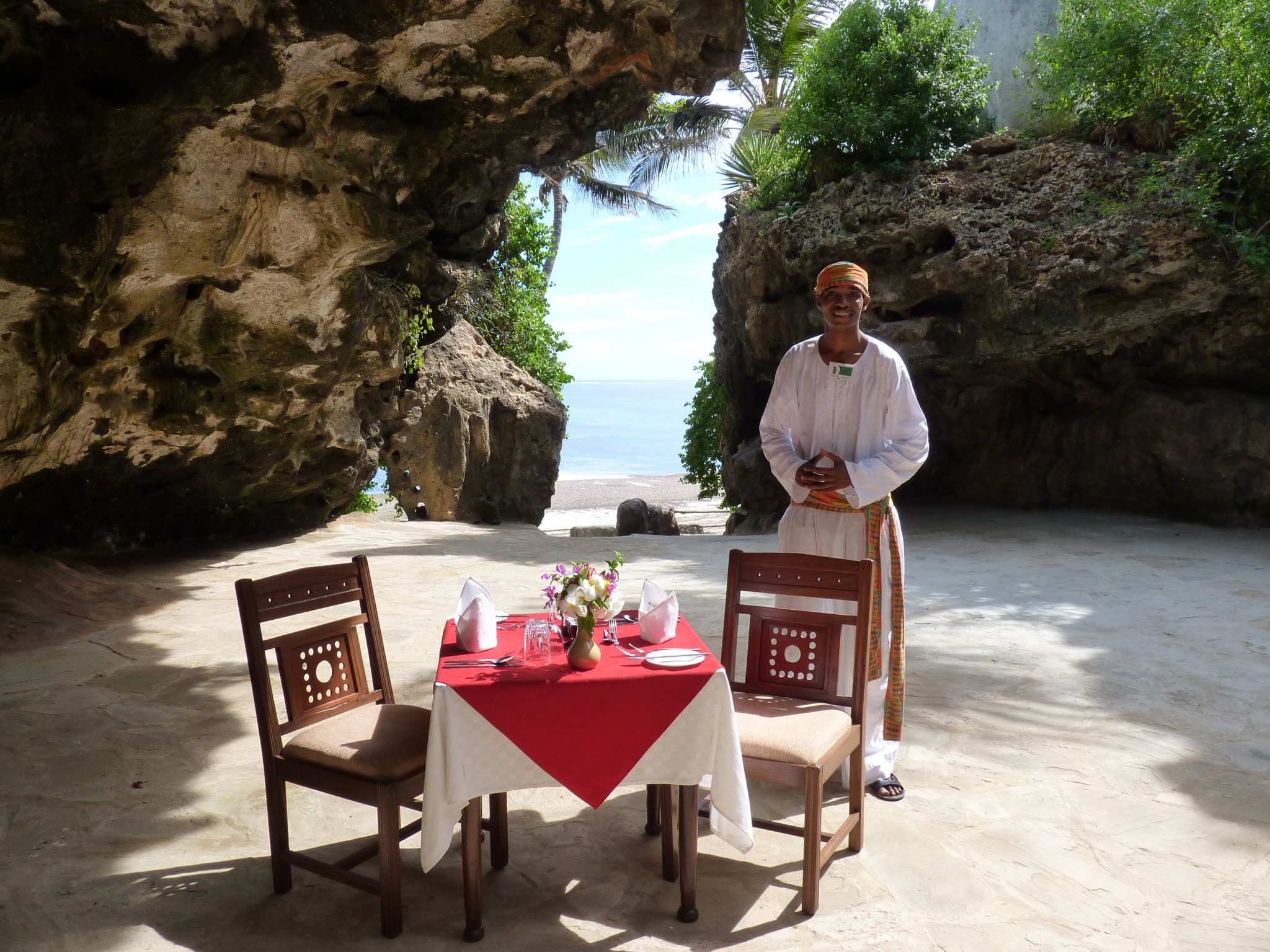 Honeymoon-Tisch im Emrald Flamingo Beach Resort
