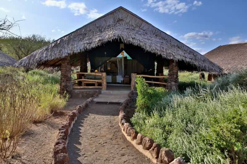 Zelt Unterkunft im Kibo Safari Camp