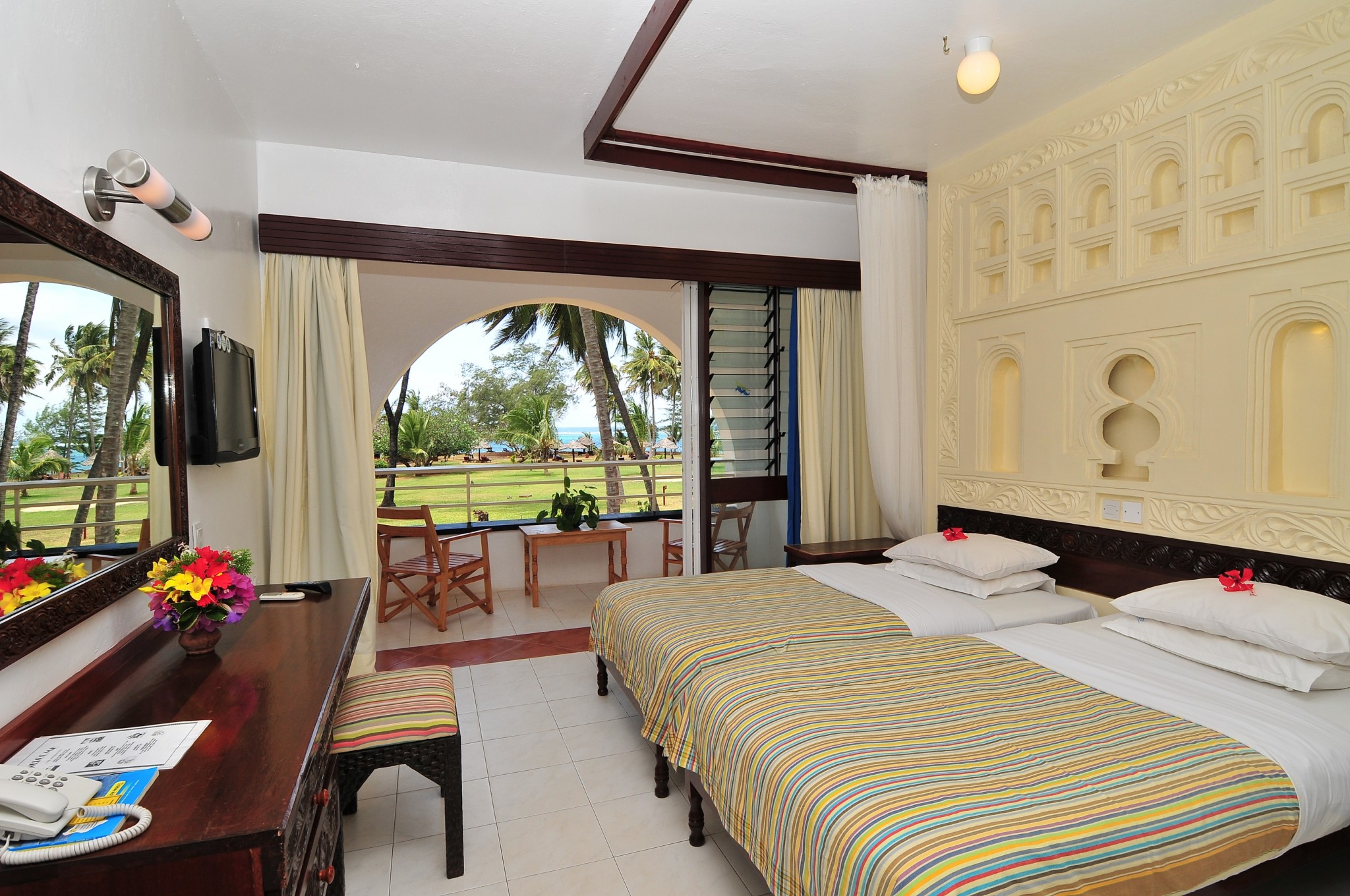 Superior-Zimmer mit Blick zum Meer im Hotel The Reef