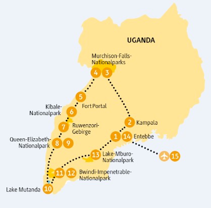 Gruppenreise Uganda Gorillatrekking